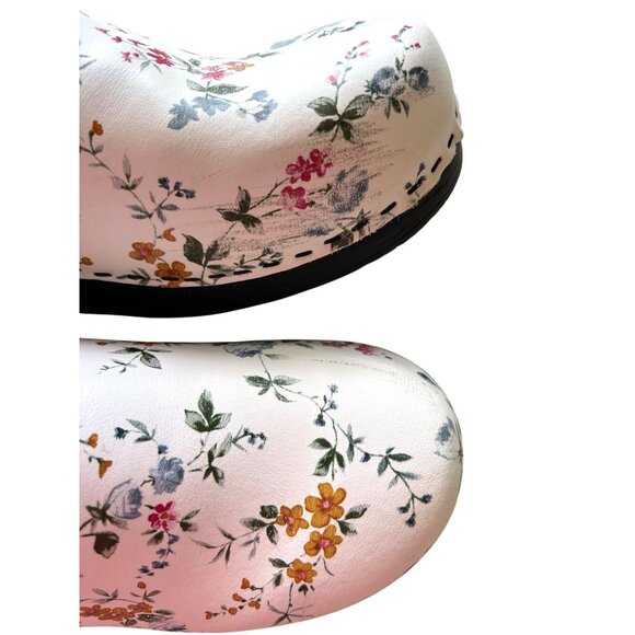 Bjork Women's Sz 42 Professional Linnea Flower Leather Clogs - Picture 3 of 12